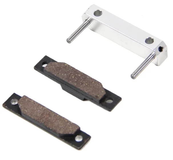1 set Silver CNC точность обработки тормозной блок в сборе для ROFUN ROVAN KM HPI BAJA 5B 5T 5SC - Цвет: 1 set Silver