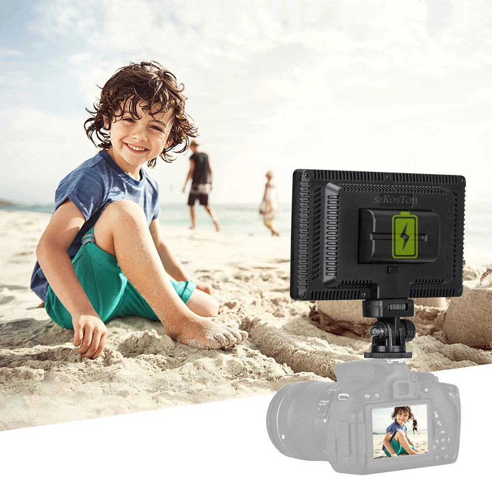 Светодиодная двухцветная светосветильник панель для видеосъемки 416-3200 K CRI95 +