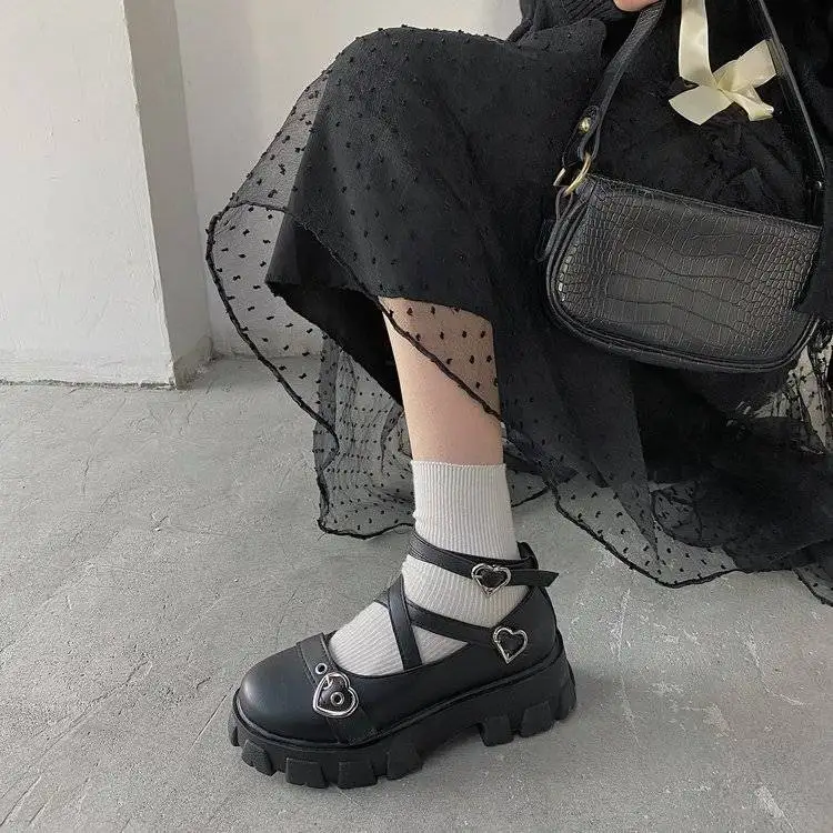 

Женские кожаные туфли Lolita, летние туфли на толстой подошве, униформа в японском стиле Jk, универсальные туфли для колледжа, новинка 2021