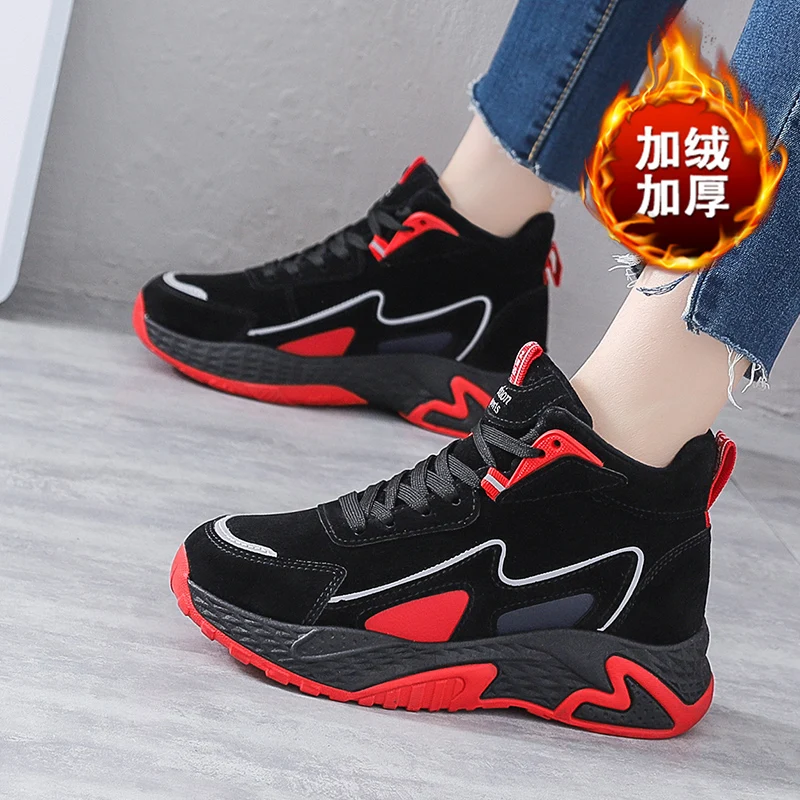 

high quality 2020 New women sport Shoes warm High-top Lace-up Cotton Shoes for women running shoes basket femme women sneakers