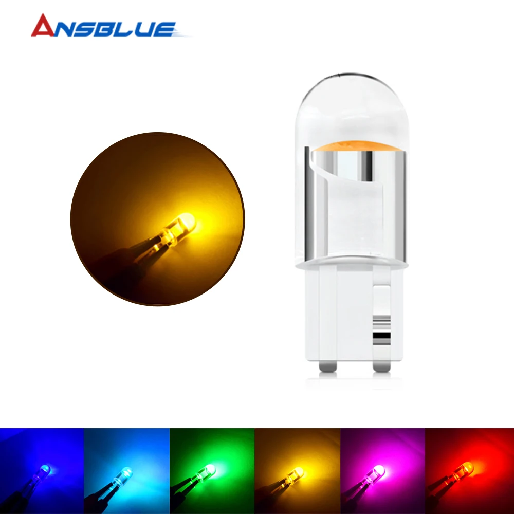 

10PCS T10 W5W 168 501 COB LED Car Wedge Parking Light Side Door Bulb Instrument Lamp License Plate Light For BMW 3 5 6 7 Series