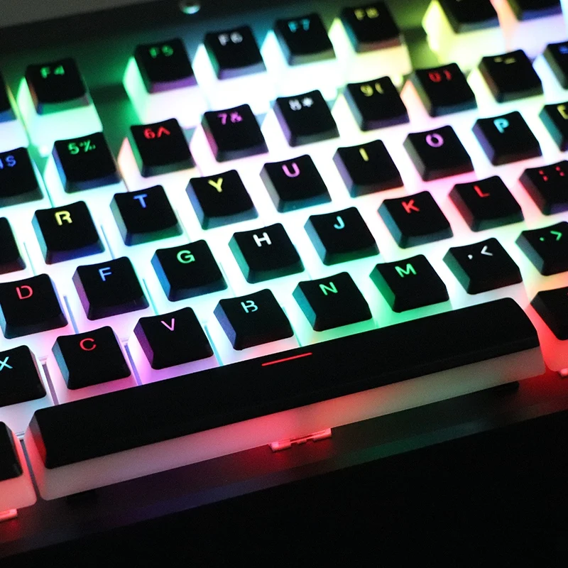 Механическая клавиатура с колпачком клавиш PBT белый пудинг Двойная кожа молоко