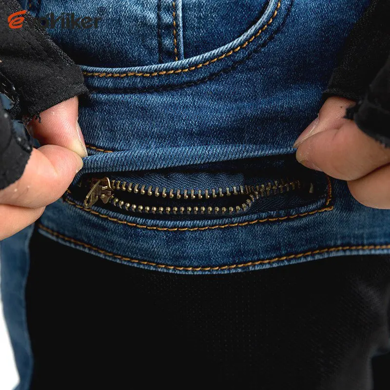 Новые мотоциклетные штаны мужские мото джинсы защитные снаряжение для езды на мотоцикле брюки штаны для мотокросса Hi-06