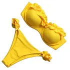 Дизайнерский купальник-бикини, женский сексуальный купальник на косточках с оборками, Женский бразильский купальник с леопардовым принтом, пляжная одежда