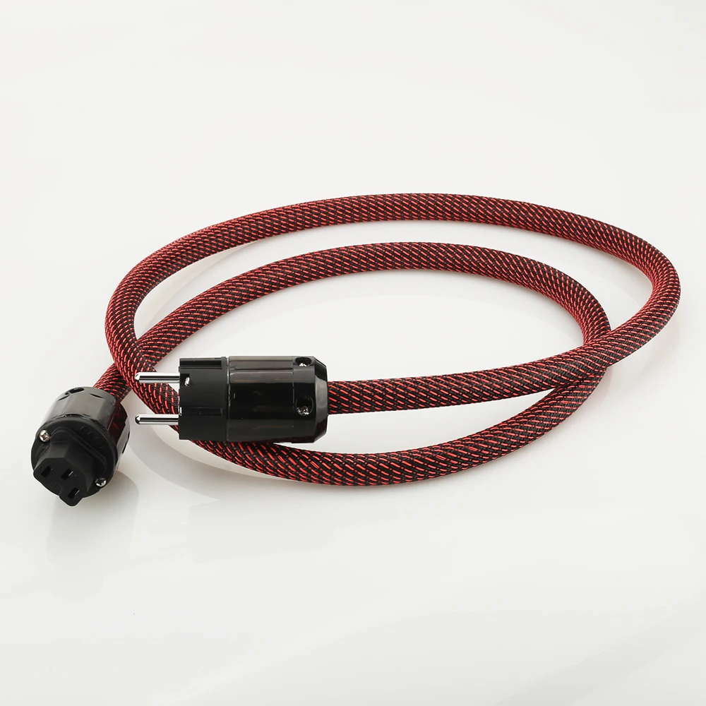 Высококачественный Кабель питания Schuko из чистой меди для аудиооборудования шнур