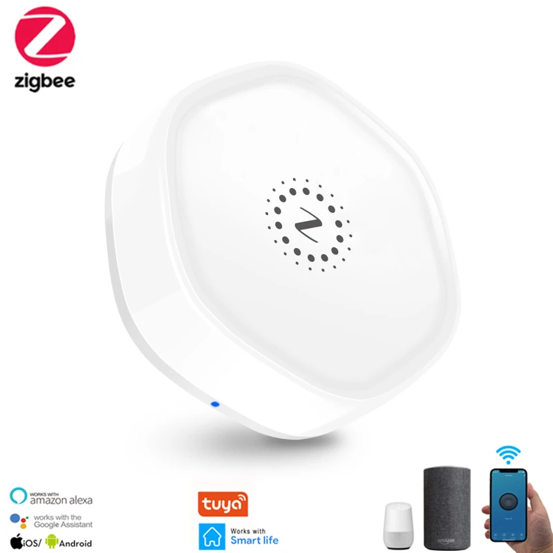 

Умный шлюз ZigBee 3,0 Tuya, хаб для умного дома, мост Smart Life, Беспроводное дистанционное управление через приложение, работает с Alexa Google Home