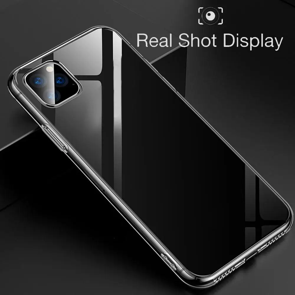 Для iPhone 11 Pro Max взрыв-доказательство из прозрачного стекла чехол для телефона