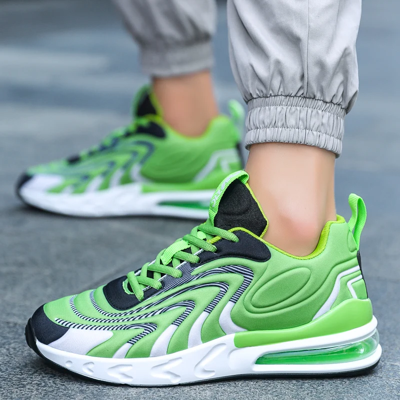 

Men's Sports Shoes Breathable Air Mesh Outdoor Sports Shoes Spring and Autumn Couple Air Cushion Flat Shoes Running Shoes