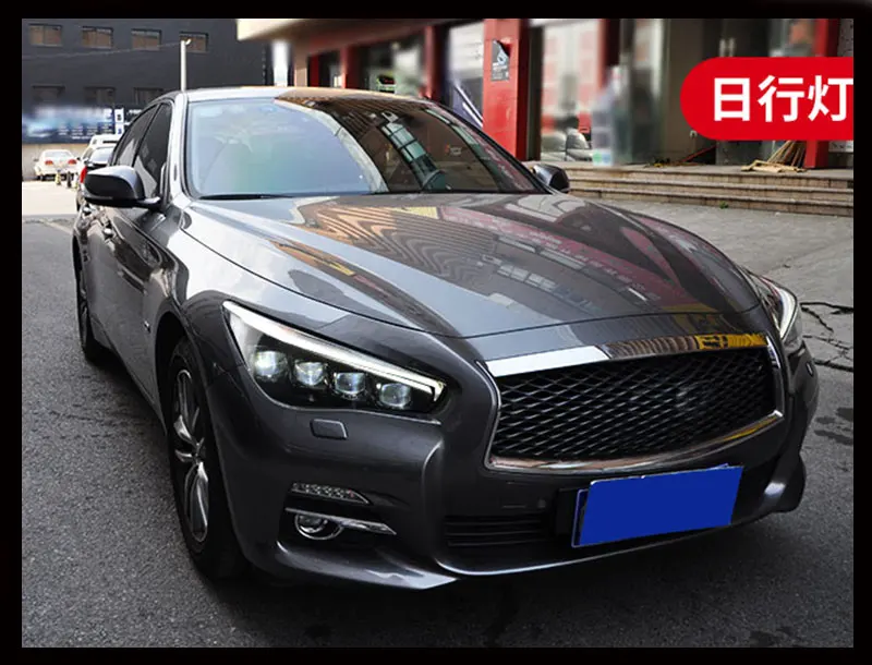 Автомобильный Стайлинг фара для Infiniti Q50L фары в сборе все светодиодный Matix Хрустальная фара DRL дневные ходовые огни объектив