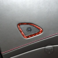 2pcs genuine carbon fiber car door speaker cover frame stickers for chevrolet corvette c7 2014 2019