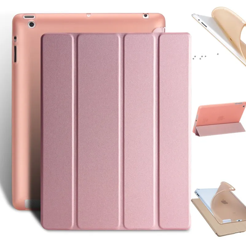 

Чехол для iPad 2 3 4, ультра тонкий чехол из искусственной кожи, мягкая задняя крышка, умный чехол с подставкой, Авто Режим сна/Пробуждение для ...