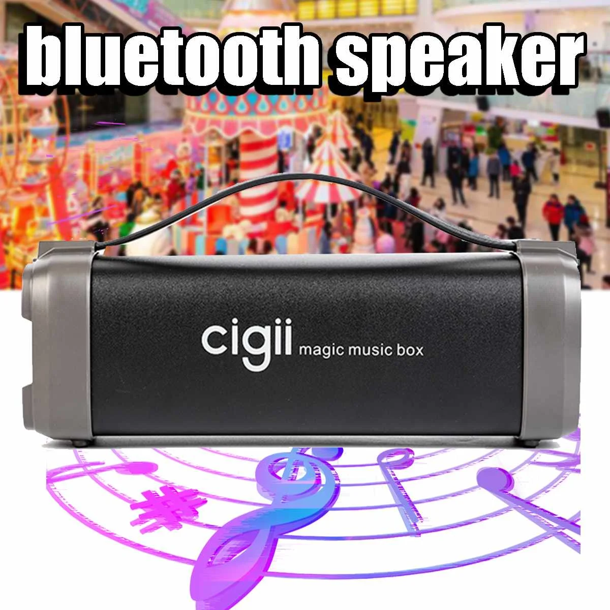 1500 мАч CIGII F52 беспроводной портативный Bluetooth динамик сабвуфер объемного шума шумоподавления наушники Вечерние