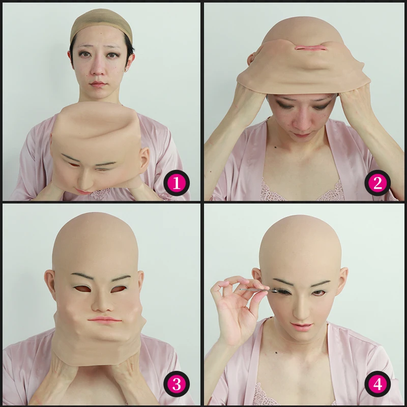 Транссексуал латексная маска с реалистичной кожей Трансвестит силиконовые