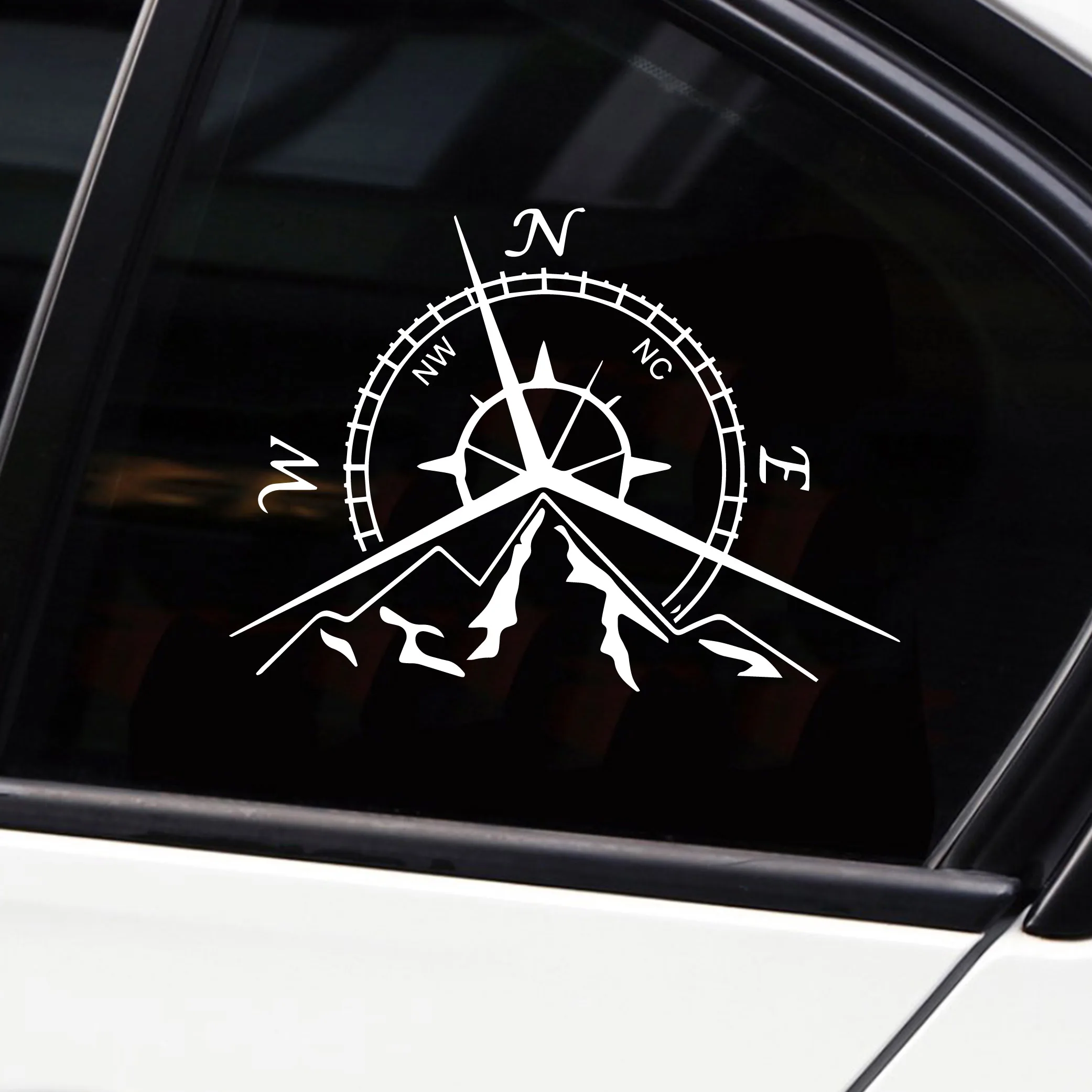 

Art Design Adventure Sports Compass Car Sticker Decal Decor Mural Vinyl Covers Car-Styling KK16*12cm