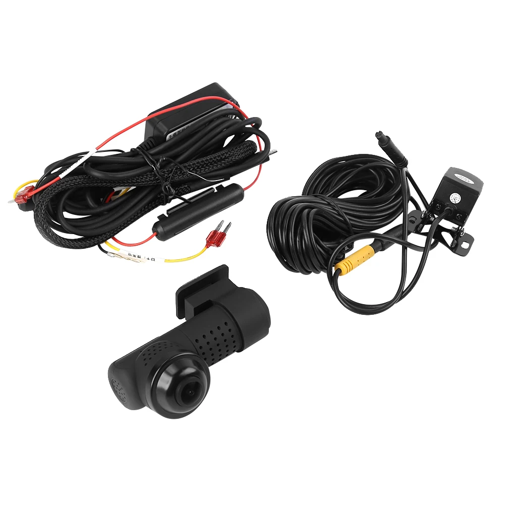 

360 Degree Rotatable Lens 4K UHD WiFi Car DVR Infrared Night Vision Dashcam Rearview Mirror Tachograph Reverse