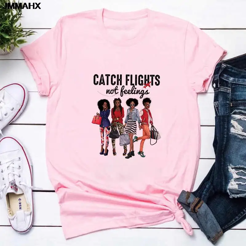 

Harajuku Fashion Girl Print Female Clothes T-shirt New Pink Tshirt for Women's Casual White Short sleeve T shirt Femme Tops Tees