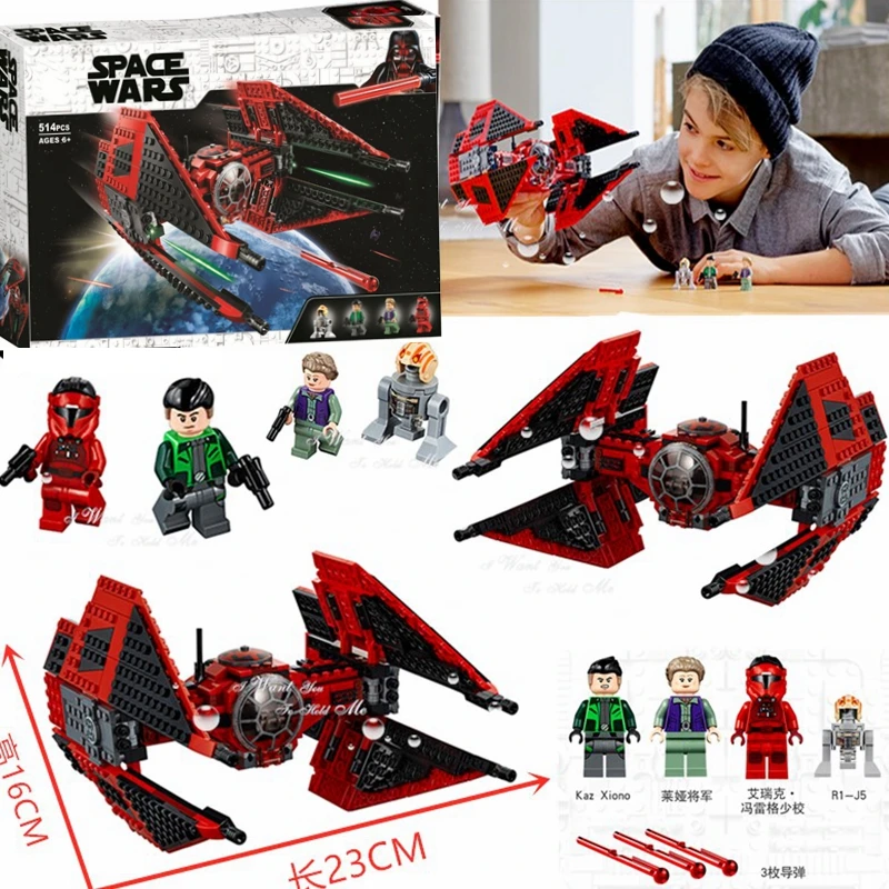 Новые Звездные войны Vonreg's TIE Fighter 75240 строительные блоки Наборы 2020 игрушки для
