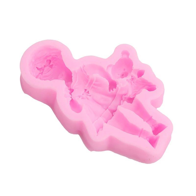 Жидкие силиконовые формы для выпечки кукла девочек и мальчиков 3D форма шоколада