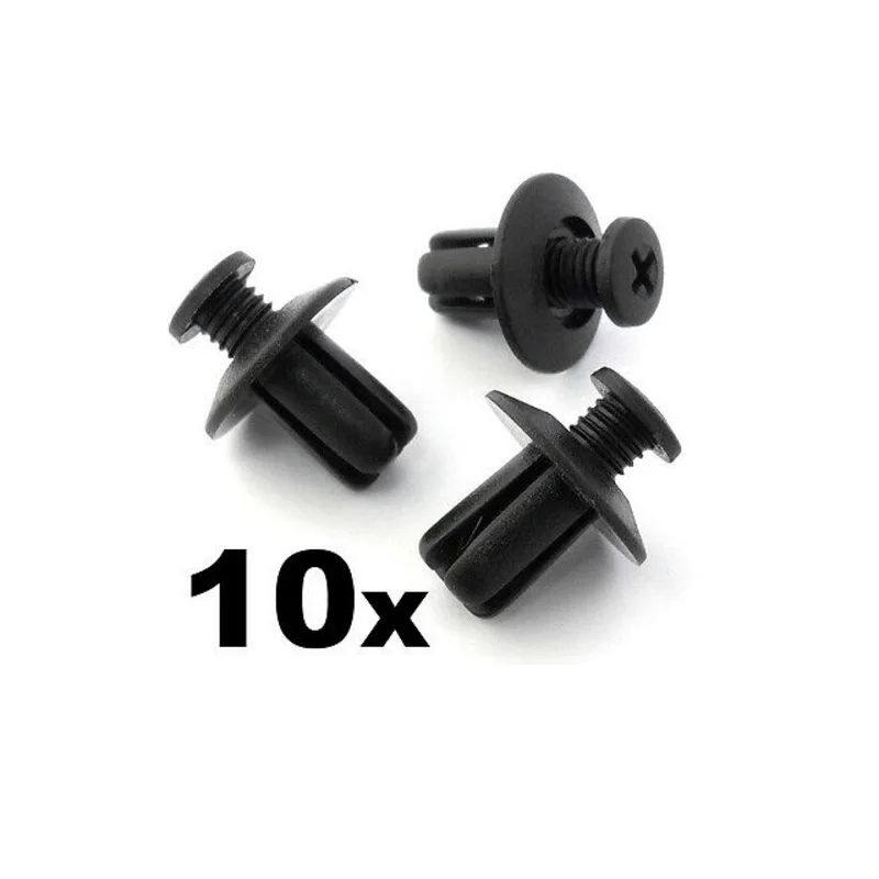 

10x For Mazda Plastic Trim Clips Scrivets- For wing & wheel arch linings mudguards