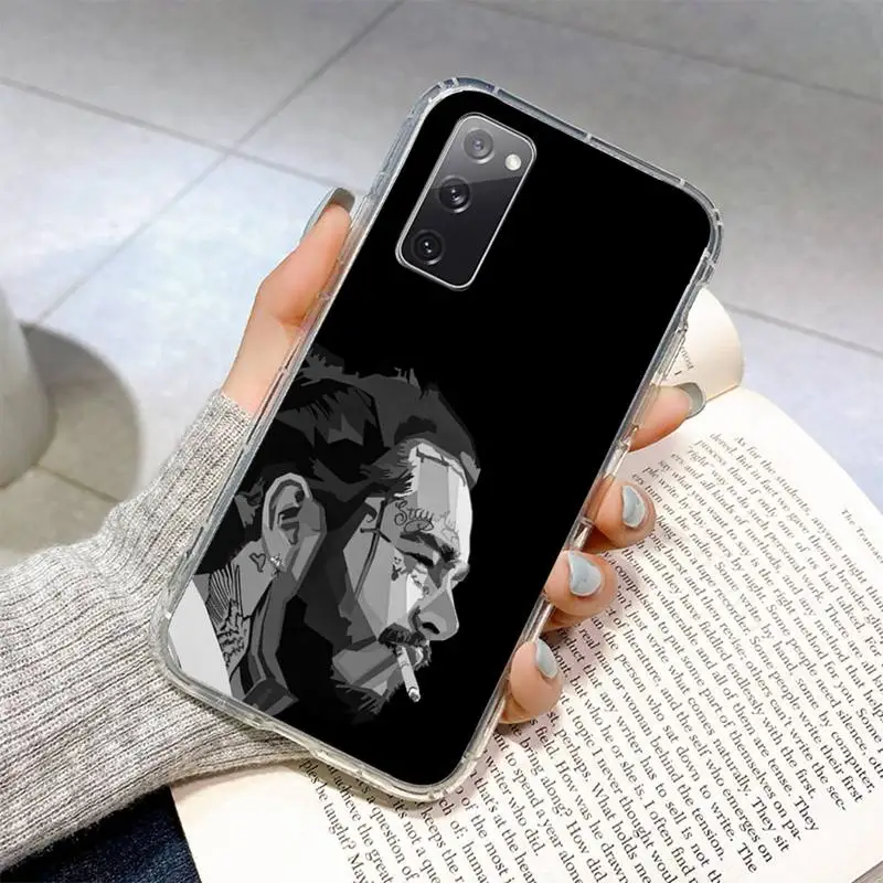 Чехол для телефона Post Malone Beerbongs Samsung Galaxy S8 S9 S10 Plus S10E S20FE A71 A51 A21S прозрачный