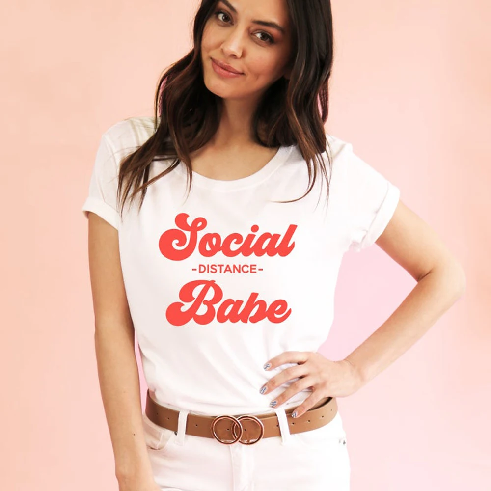 Женская футболка с коротким рукавом принтом буквы в стиле ольччан