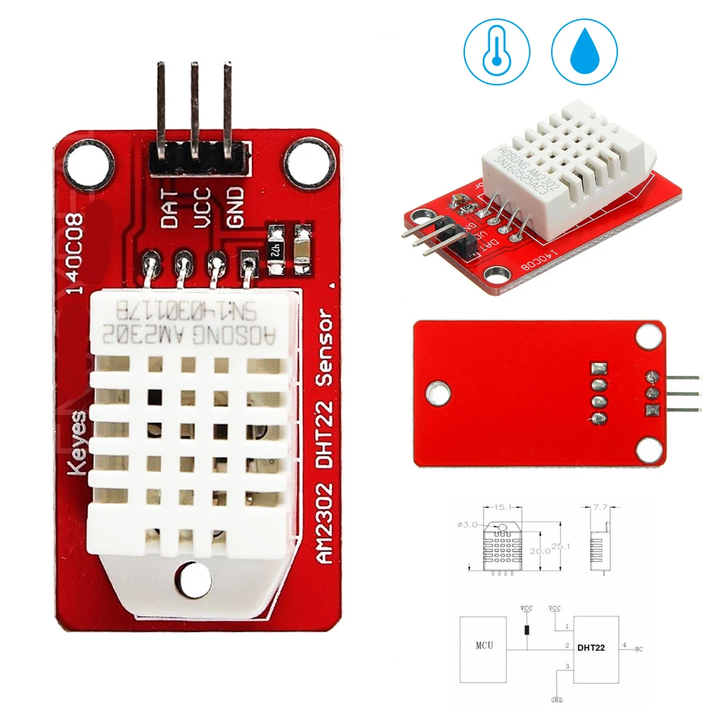 AM2302 DHT22 датчик температуры и влажности модуль для Raspberry Pi|Печатные платы| |