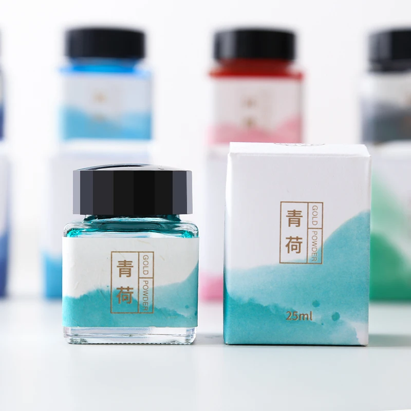 Перьевая ручка антикварная с золотыми чернилами 25 мл| |