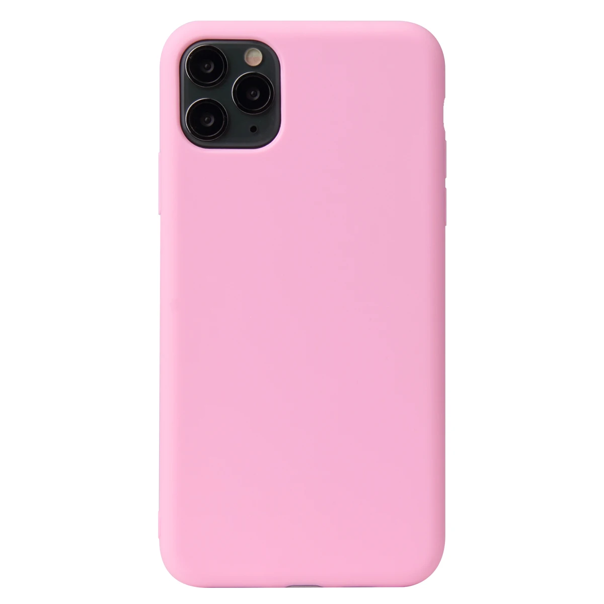 Cherry Pink Для IPhone 11 Pro Max чехол, силиконовый,, карамельный цвет, тонкий, мягкий, TPU, задняя крышка для Apple IPhone X XS Max XR 7 8 6S Plus - Цвет: Cherry Pink