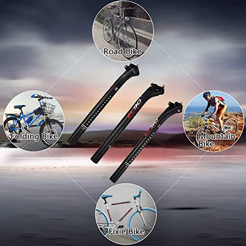 

EC90 Full Carbon Bike Seatpost For MTB Road Bicycle Ultralight Matte Mountain Bike Seat Post Cycling Seat Tube 27.2/30.8/31.6MM