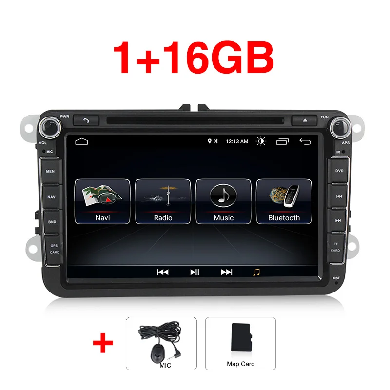 Car dvd " Android 8,0 автомобильный dvd-плеер радио аудио gps Navi для VW Polo Jetta Tiguan passat b6 cc fabia Octavia Skoda Yeti Seat Praktic - Цвет: Car dvd