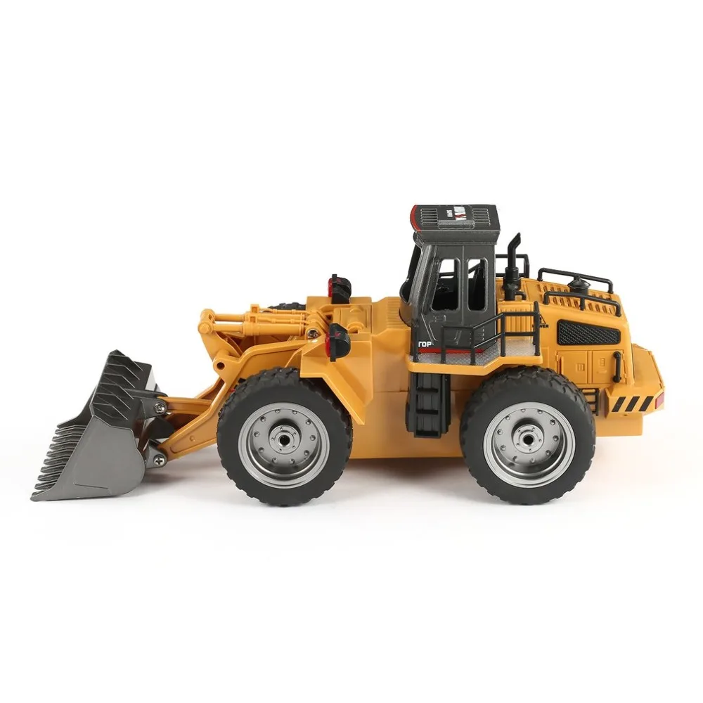 HUINA 1520 RC металлический бульдозер 6CH 1/18 2 4 GHz RTR фронтальный погрузчик Инженерная