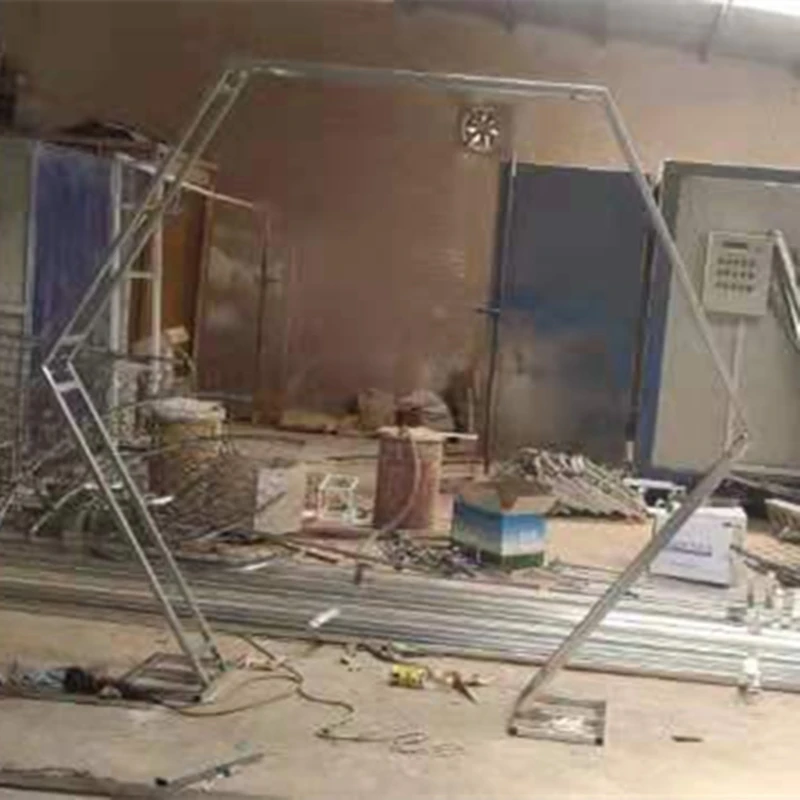 1 шт. двойная шестиугольная Арка из кованого железа полка Цветочная подставка