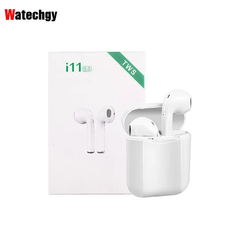 2020 i11 TWS Bluetooth 5 0 беспроводные наушники мини HS для IPhone Samsung Xiaomi Huawei телефон|Наушники