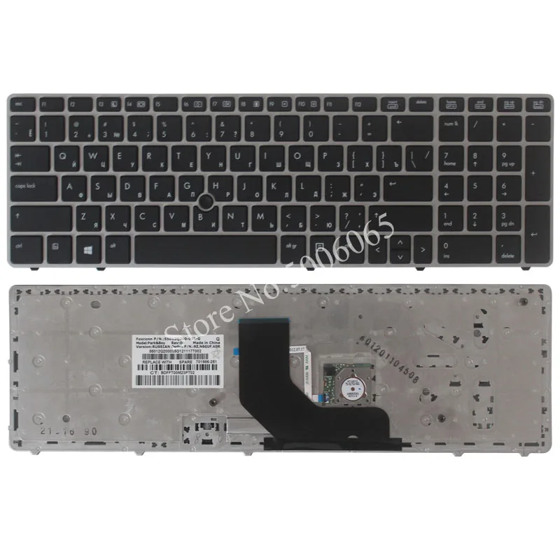 Новая русская клавиатура для HP EliteBook 8560p 8570P 8560B 6560b 6565b 6560P RU Клавиатура ноутбука