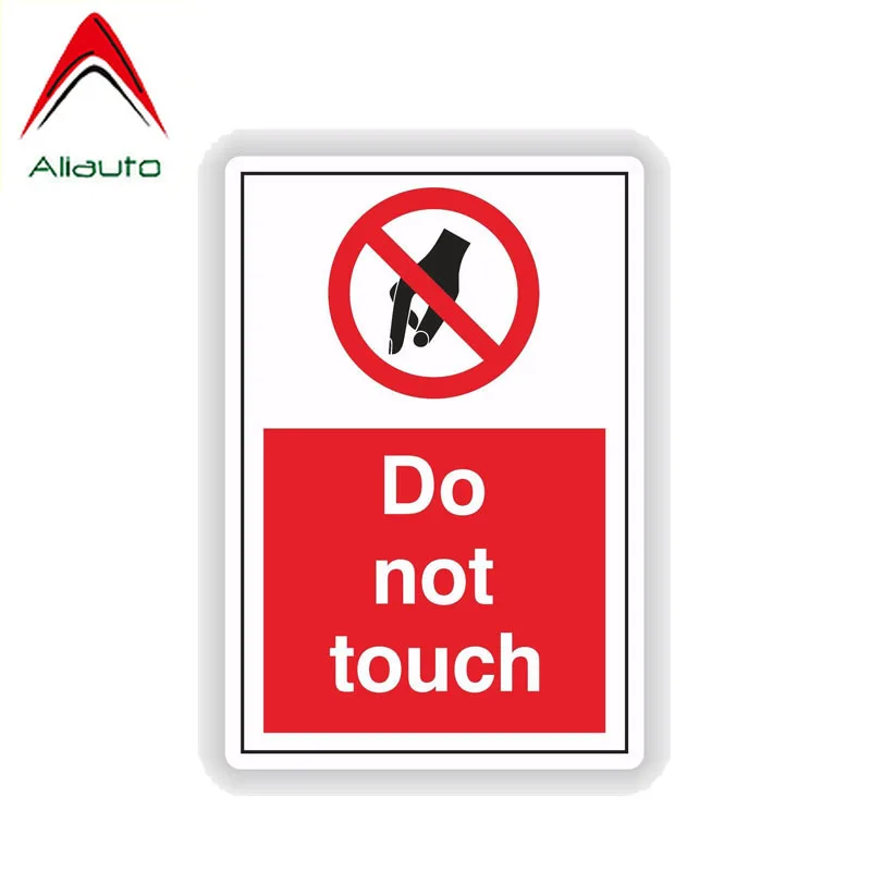 

Предупреждающая наклейка на автомобиль Aliauto «Не прикасайтесь», декоративные Креативные аксессуары, ПВХ Наклейка для Toyota Camry, Honda Crv, турецкий...