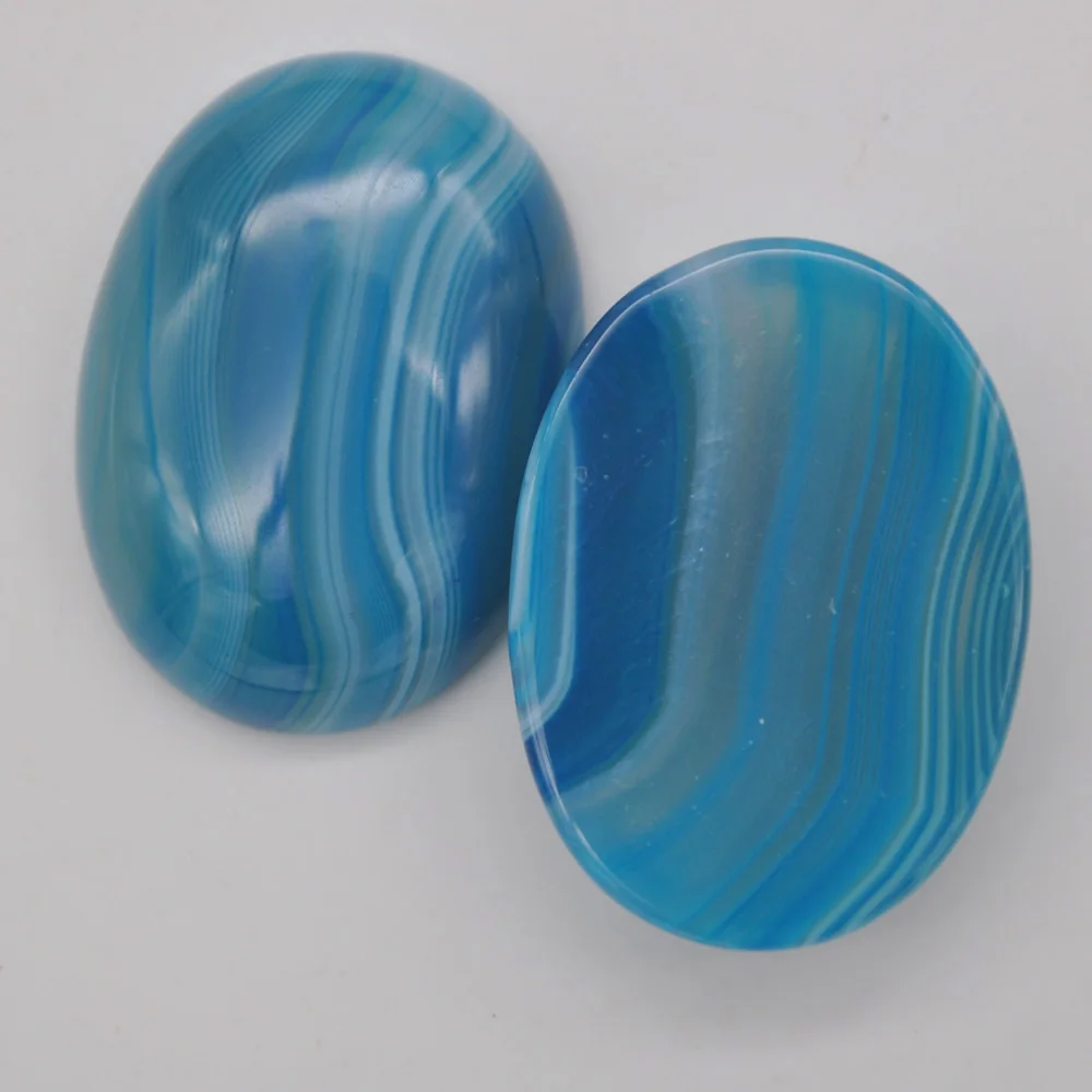 

Овальный кабошон с голубыми венами и агатом, 25x18 мм, изготовление ювелирных изделий (2 шт./партия), H251