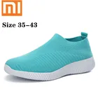 Кеды Xiaomi женские с вулканизированной подошвой, кроссовки без шнуровки, плоская подошва, лоферы, прогулочная обувь, большие размеры 42