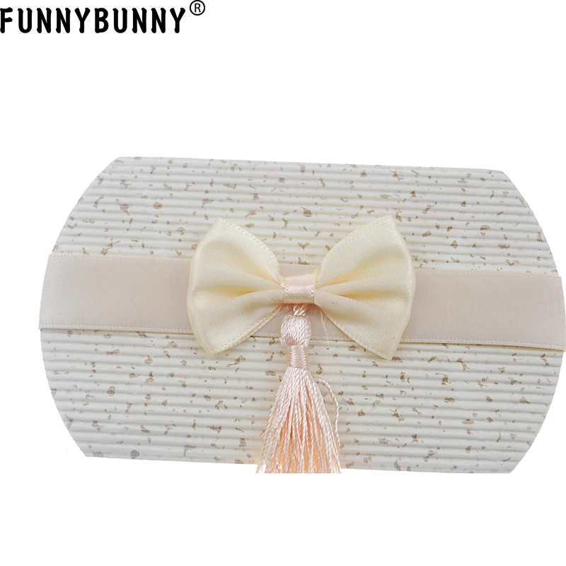 FUNNYBUNNY Corrugated Paper Pillow Candy Box Wedding Favors Baby Shower Party Gift Bags | Дом и сад