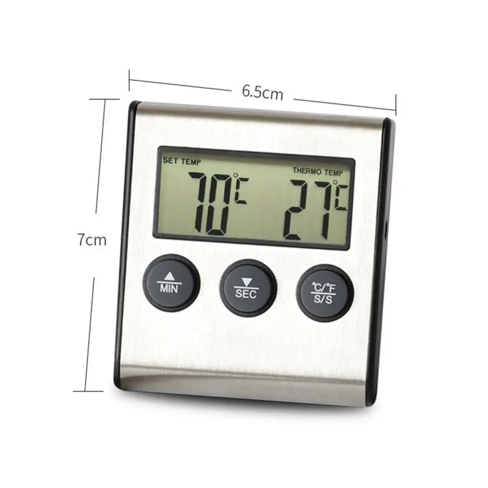 

Food Cook Kitchen Baking Grilling Meat BBQ Timer Probe Digital Oven Thermometer