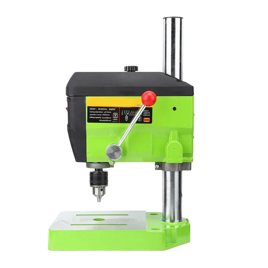 Миниатюрная настольная дрель 3 скорости регулируемая 680 Вт сверлильный