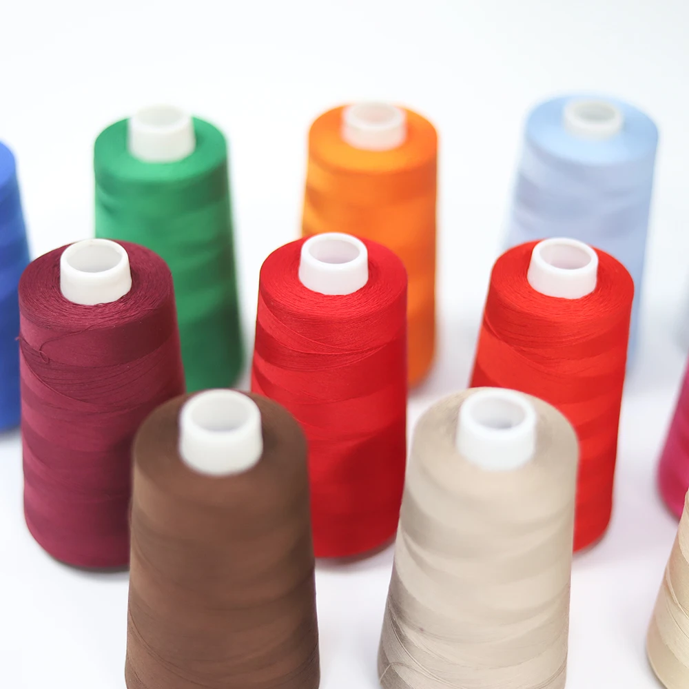 Mercerized and Singed 40S/3 2500M Cotton квилтинг Thread 40WT Универсальный пошив изготовлен из 100%