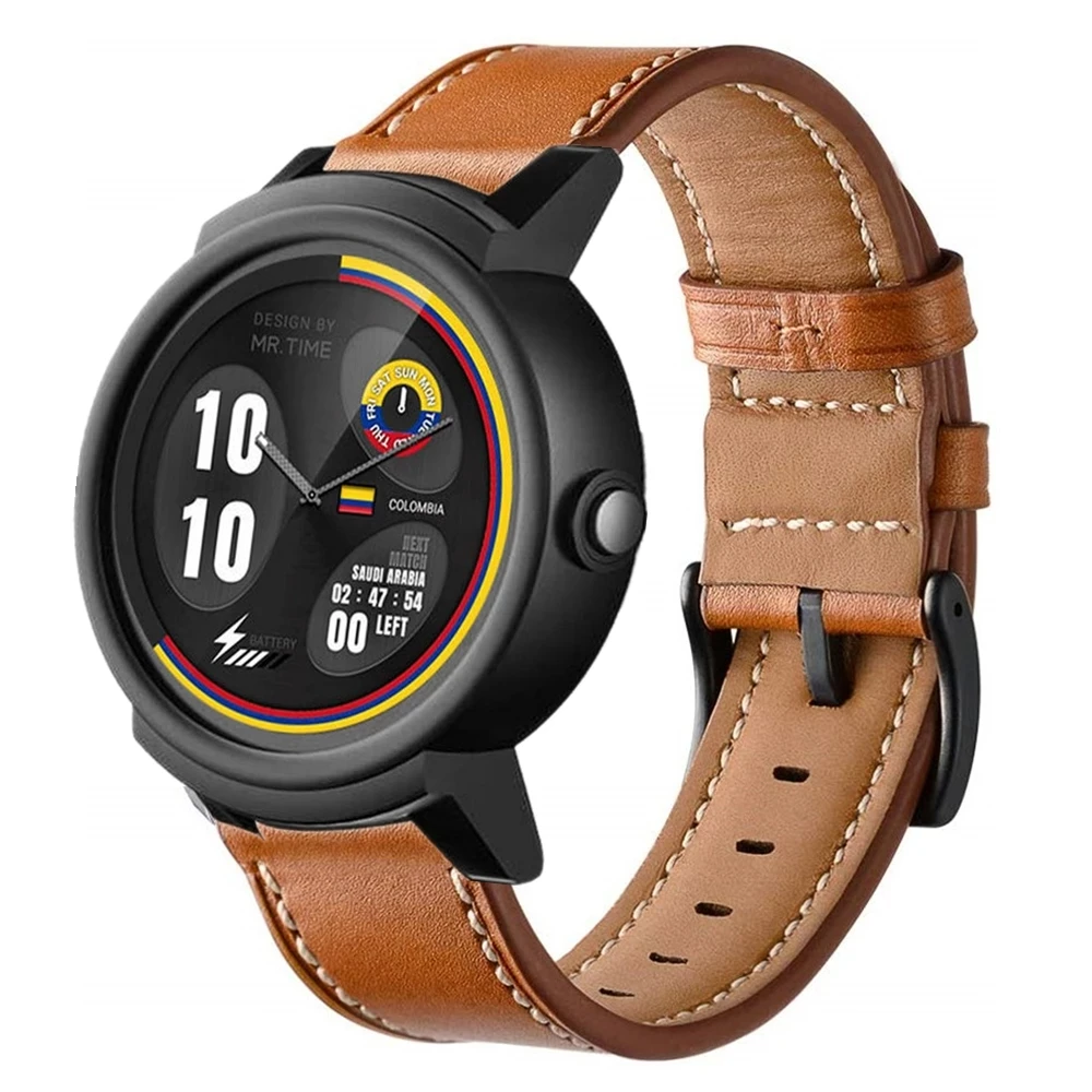 Ремешок для умных часов Ticwatch 2 E натуральная кожа сменный Браслет | Наручные часы