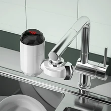 NEW Instant Electric Water Heater with LED Temperature Display  EU Plug for Kitchen/Toilet Instant Cold Heating Faucet Heater