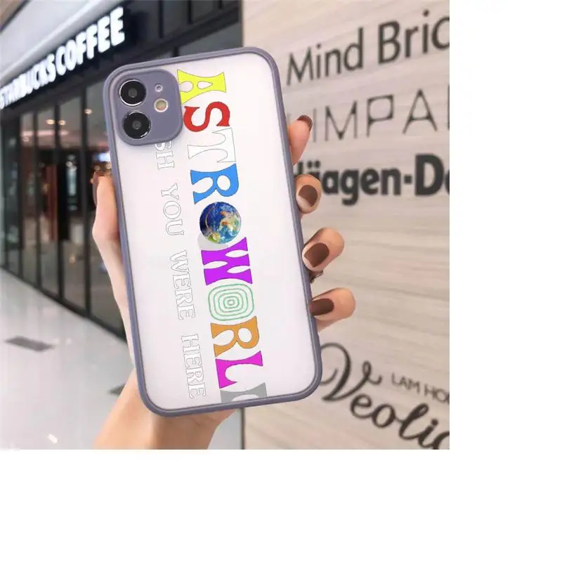 

Travis Scott Astroworld cool Phone Cases Matte Transparent for iPhone 7 8 11 12 s mini pro X XS XR MAX Plus cover funda