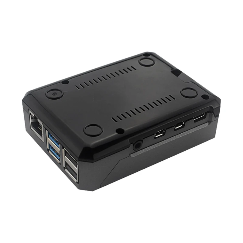 

For Raspberry Pi 4 Black Box Metal Shell Aluminum Alloy Case Passive Cooling Enclosure Case for Raspberry Pi 4 Model B Wholesale