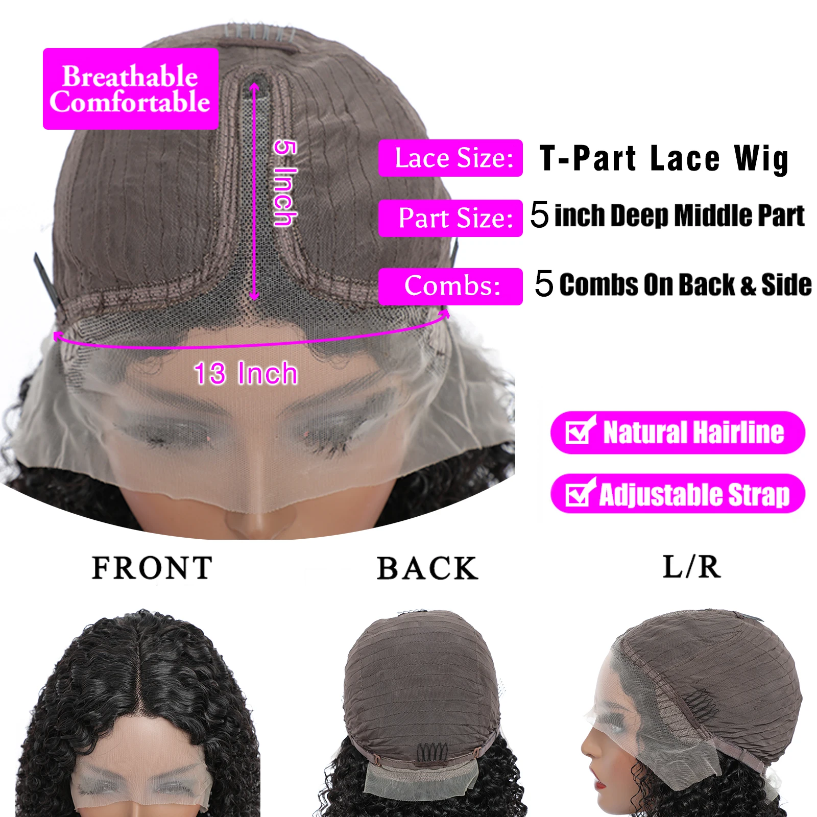 Монгольский афро кудрявый парик 180 плотность кружева передние человеческие