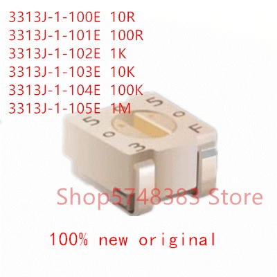 20 шт./лот 3313J-1-100E 3313J-1-101E 3313J-1-102E 3313J-1-103E 3313J-1-104E 3313J-1-105E 3313J-1 10R 100R 1K 10K 100K 1M
