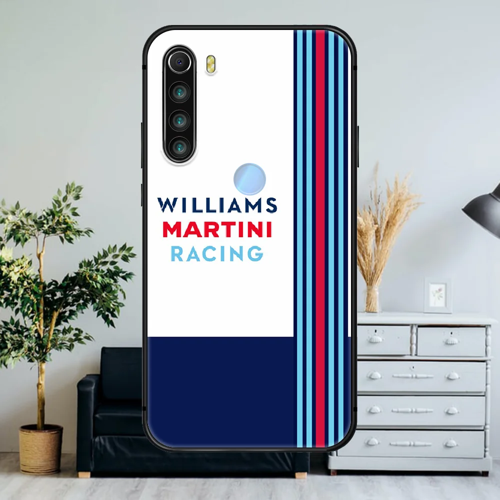 

Martini Racing Sports car logo Phone Case For Xiaomi Redmi Note 7 8 8T 9 9S 4X 7 7A 9A K30 Pro Ultra black Etui Fashion Shell 3D