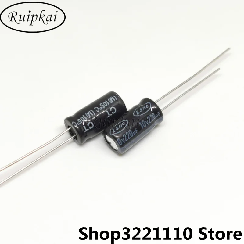 Алюминиевый электролитический конденсатор 100*12 мм 220 мкФ 10 в 6 3x12 температурный