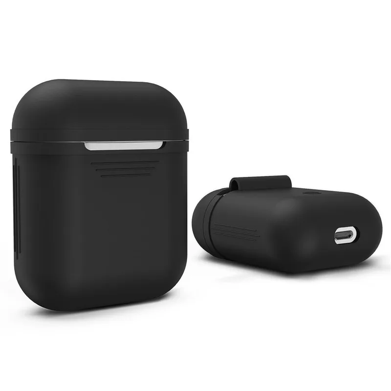 Мягкий силиконовый чехол для наушников Apple Airpods беспроводные Bluetooth наушники